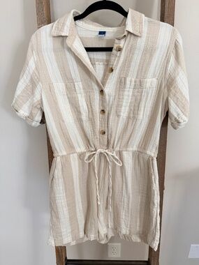 Old Navy Striped Cotton Romper